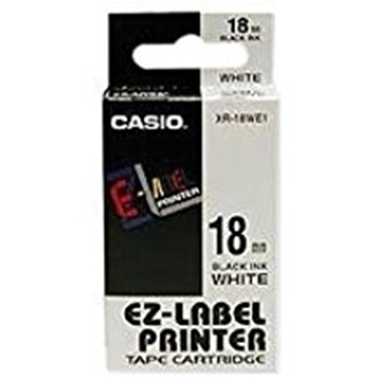 Picture of Casio 18mm EZ Label Black On White