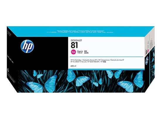 Picture of HP #81  5000 Plotter Dye Magenta Cartridge