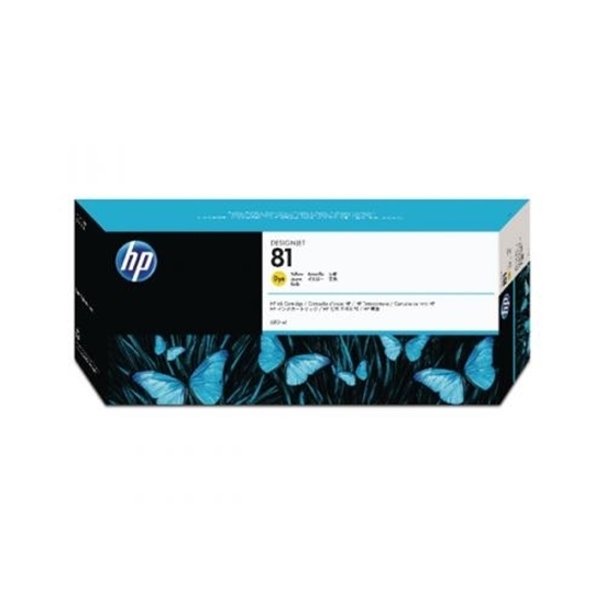 Picture of HP #81  5000 Plotter Dye Yellow Cartridge