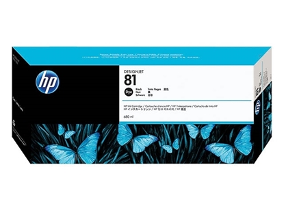 Picture of HP #81 5000 Plotter Dye Black Cartridge