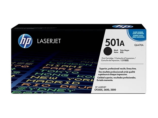 Picture of HP #501A Colour LJet 3600/ 3800 Black Toner CP 3505