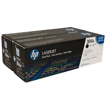 Picture of HP #304AD Double Pack  Black toner for CM2320