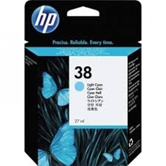 Picture of HP #38 B 9180 Light Cyan  Ink Cartridge