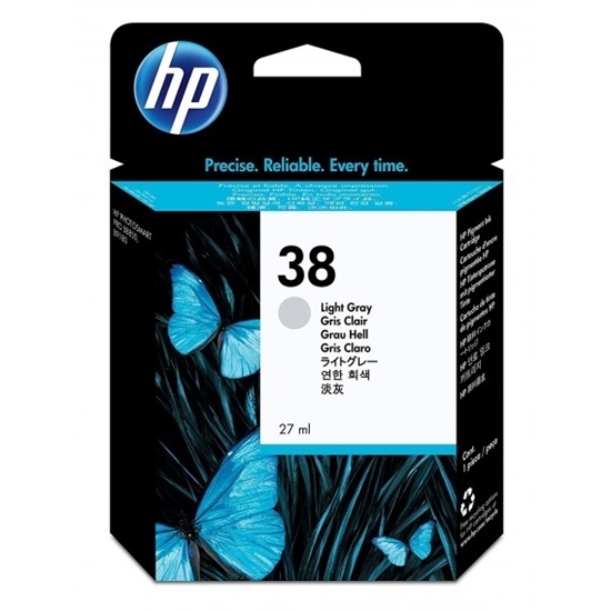 Picture of HP #38 B 9180 Light Grey  Ink Cartridge