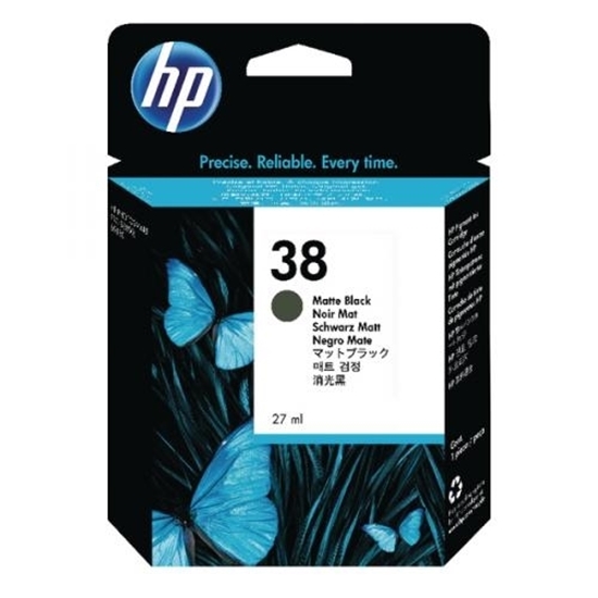 Picture of HP #38 B 9180 Mat Black Ink Cartridge