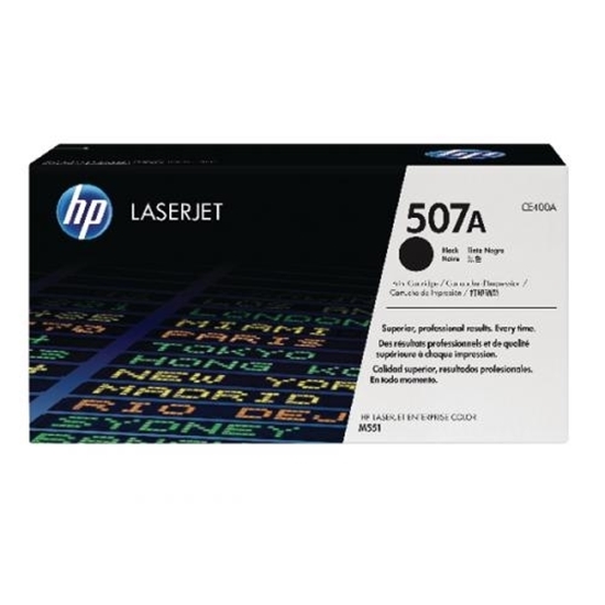 Picture of HP #507A Colour Laserjet  M551N Black  toner