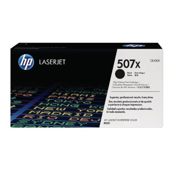 Picture of HP #507X High Colour LJ  M551N Black  toner