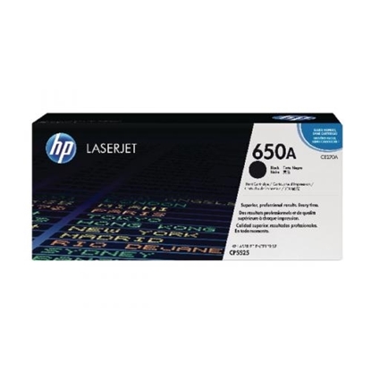 Picture of HP #650A Color LaserJet CP5525 Black Toner