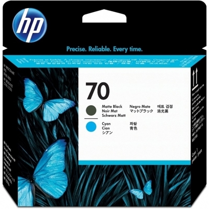 Picture of HP #70 B 9180 PrintHead Matte Black / Cyan