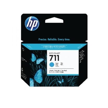 Picture of HP #711 3-Pack Cyan  3x 29ml