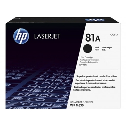 Picture of HP #81A LaserJet MFP M630 M605  Black Toner