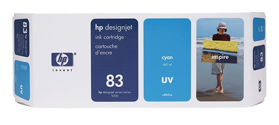 Picture of HP #83 Ink cartridge Cyan UV Cartridge