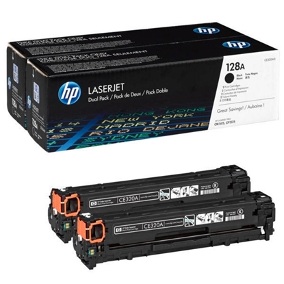 Picture of HP 2 X #128A CLJ  CP1525N Black Toner