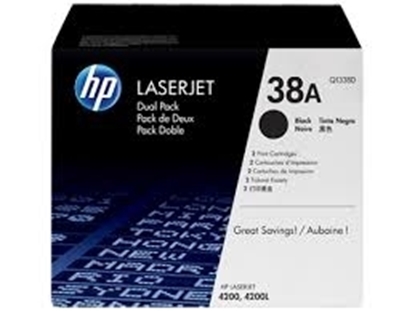 Picture of HP #38D LaserJet 2X Q1338A 4200 Series Toner