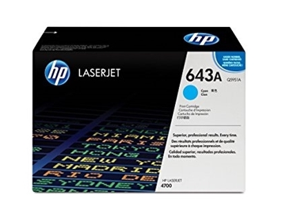 Picture of HP #643A Colour LaserJet 4700 Cyan Toner 10000