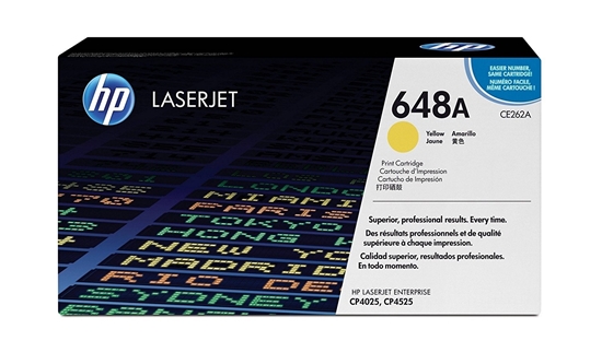 Picture of HP #648A Colour LJ Yellow Toner for CP4025