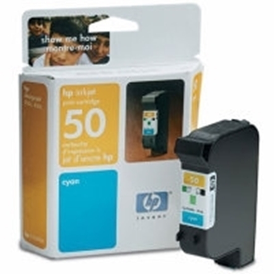 Picture of HP #50 DeskJet 250 / 650 Cyan Ink Cartridge