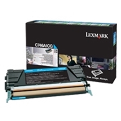 Picture of Lexmark C 746 Cyan Cartridge Standard