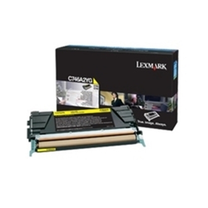 Picture of Lexmark C 746 Yellow Cartridge Standard