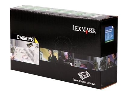 Picture of Lexmark C 746 Yellow Cartridge Standard