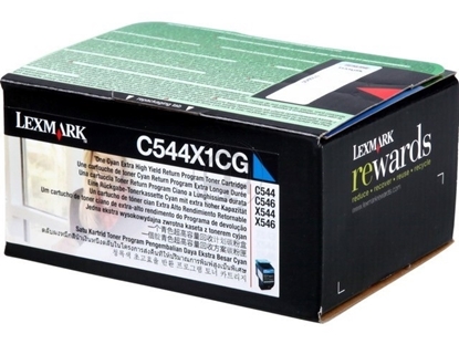 Picture of Lexmark Cyan Extra High Toner for C544