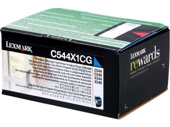 Picture of Lexmark Cyan Extra High Toner for C544