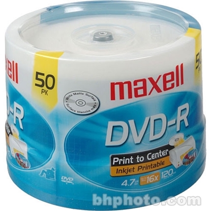 Picture of Maxell  Printable DVD-R Spindles 50