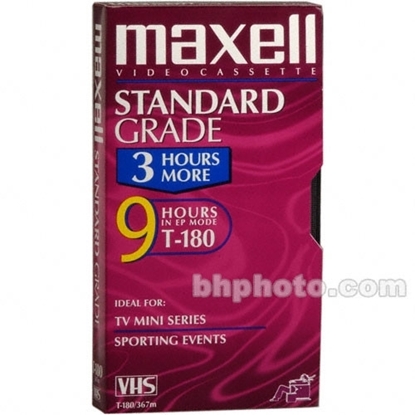 Picture of Maxell VHS Tapes 180 Minutes