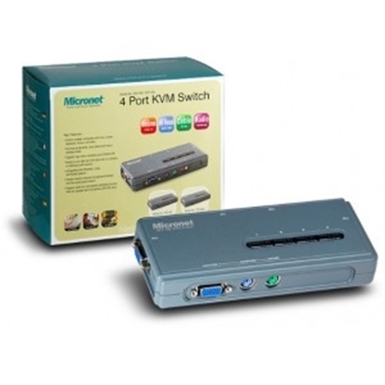 Picture of Micronet 4port KVM Switch 3 in 1