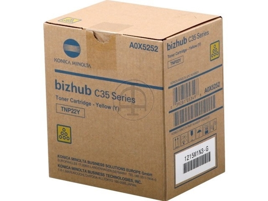 Picture of Minolta BizHub C35P Yellow Toner TNP22Y