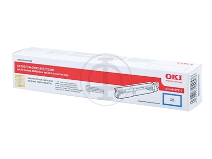 Picture of OKI C 3300/ C 3400N Cyan Toner 2.5K