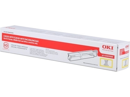 Picture of OKI C 3520/ C 3530 MFP Yellow Toner