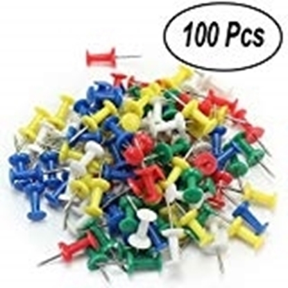 Picture of PMP Push Pins Coloured 100pcs