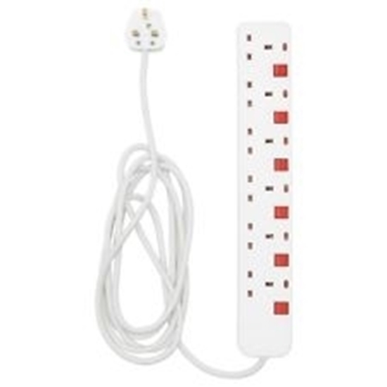 Picture of Power Extension Socket  1.5M 6way