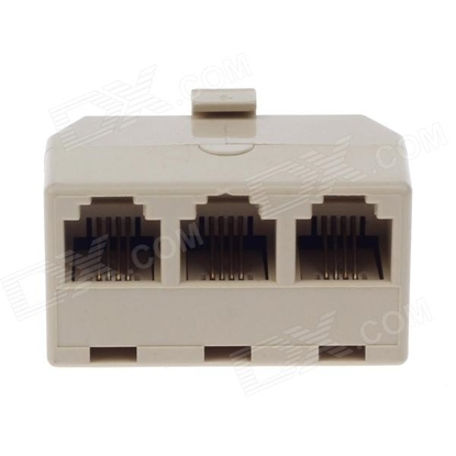 Picture of RJ-45 Socket 3 way Splitter