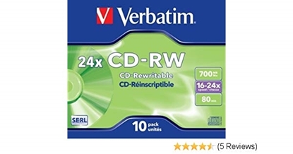 Picture of Verbatim CD RW 24X 80Minutes