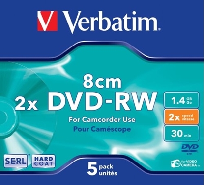 Picture of Verbatim 8cm DVD-RW 1.4GB /30 minutes