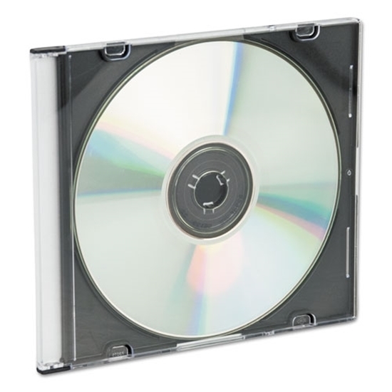 Picture of Slim Cases Clear/ Black for CD's/ DVD's