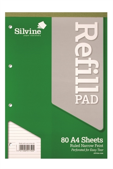 Picture of Silvine A4 Pads Green Cover