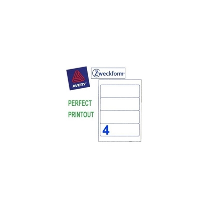 Picture of ZweckForm Box File Labels 192mm X 61mm