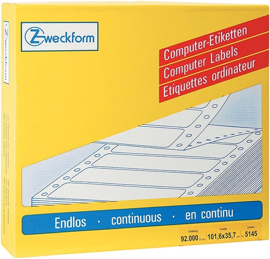 Picture of Zweckform 102 X 36 mm Continues Roll