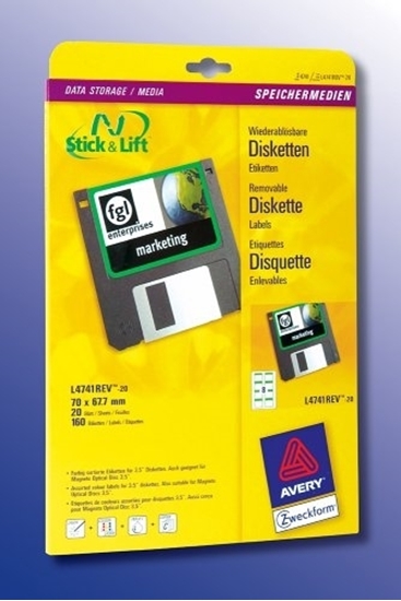 Picture of Zweckform 3.5'' Floppy Labels