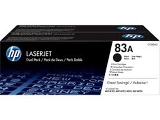 Picture of HP #83A  2Pack   LaserJet  Black Toner