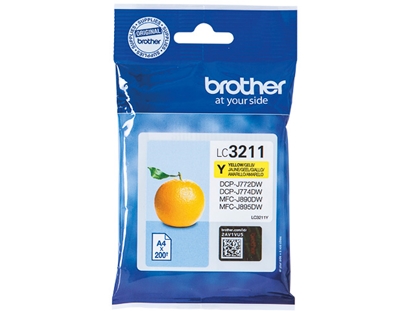 Picture of Brother Yellow  Ink-Cartridge LC3211Y