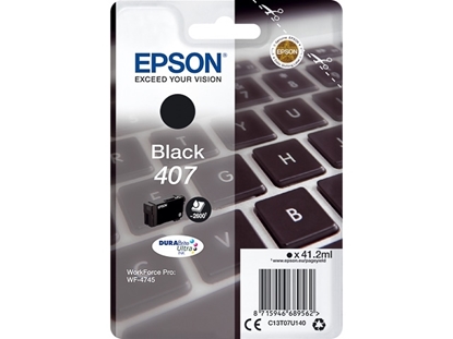 Picture of EPSON INK CARTRIDGE BLACK L 407  WF- 4745DTWF