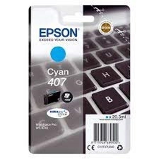 Picture of EPSON INK CARTRIDGE CYAN L 407  WF- 4745DTWF