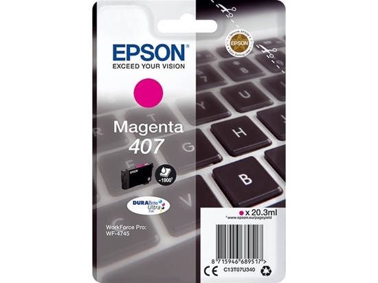 Picture of EPSON INK CARTRIDGE MAGENTA L 407  WF4745DTWF