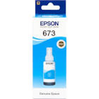 Picture of EPSON #673 INK  BOTTLE CYAN T6732