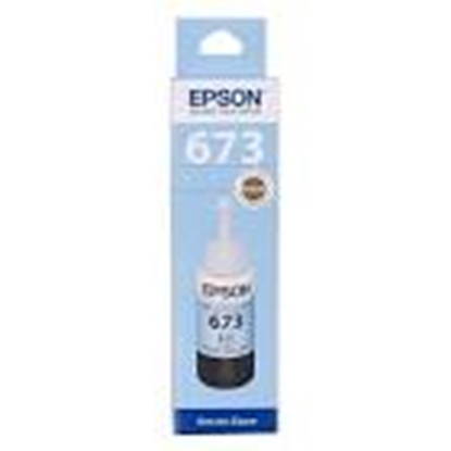 Picture of EPSON #673 INK  BOTTLE LIGHT CYAN T6735